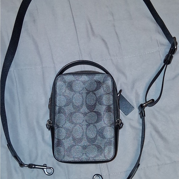 Men's Black and Gray coach Crossbody Bag - Picture 8 of 8